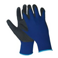 N200 Blue Nylon Nitrile Sandy Finish Coated Gloves (Medium)
